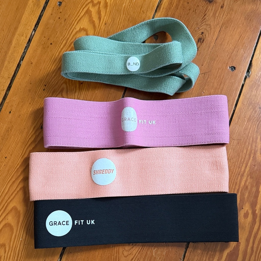 Grace Fit UK, Shreddy, B_ND Resistance Band Set - easy to hard